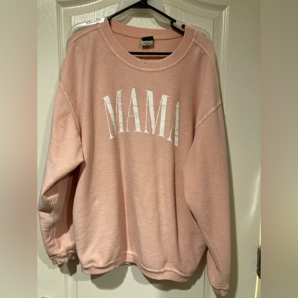 Pink Lily Mama Corded Sweater